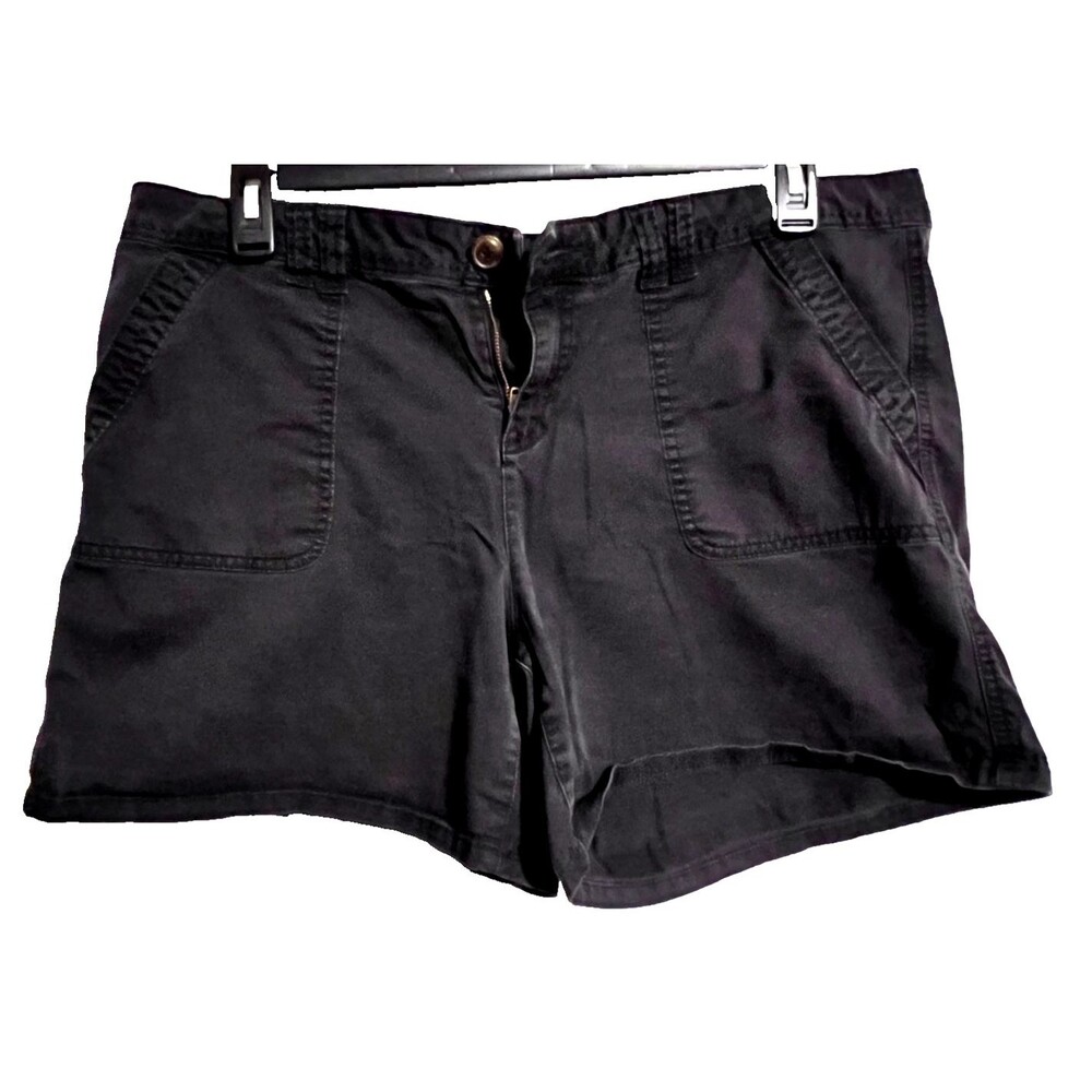 Maurices Black Women's Chino Cotton Shorts Size 15/16